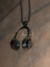 Load image into Gallery viewer, DJ Music Headphone Sterling Silver Necklace
