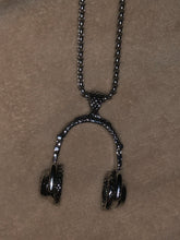 Load image into Gallery viewer, DJ Music Headphone Sterling Silver Necklace
