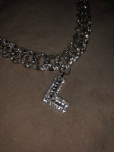 Load image into Gallery viewer, Cuban Link Choker Letter L Necklace
