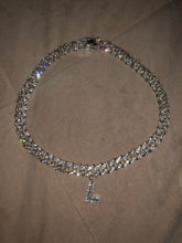 Load image into Gallery viewer, Cuban Link Choker Letter L Necklace
